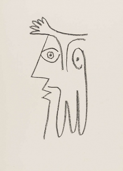 Пикассо с 1916 по 1961 г. Голова в профиль
